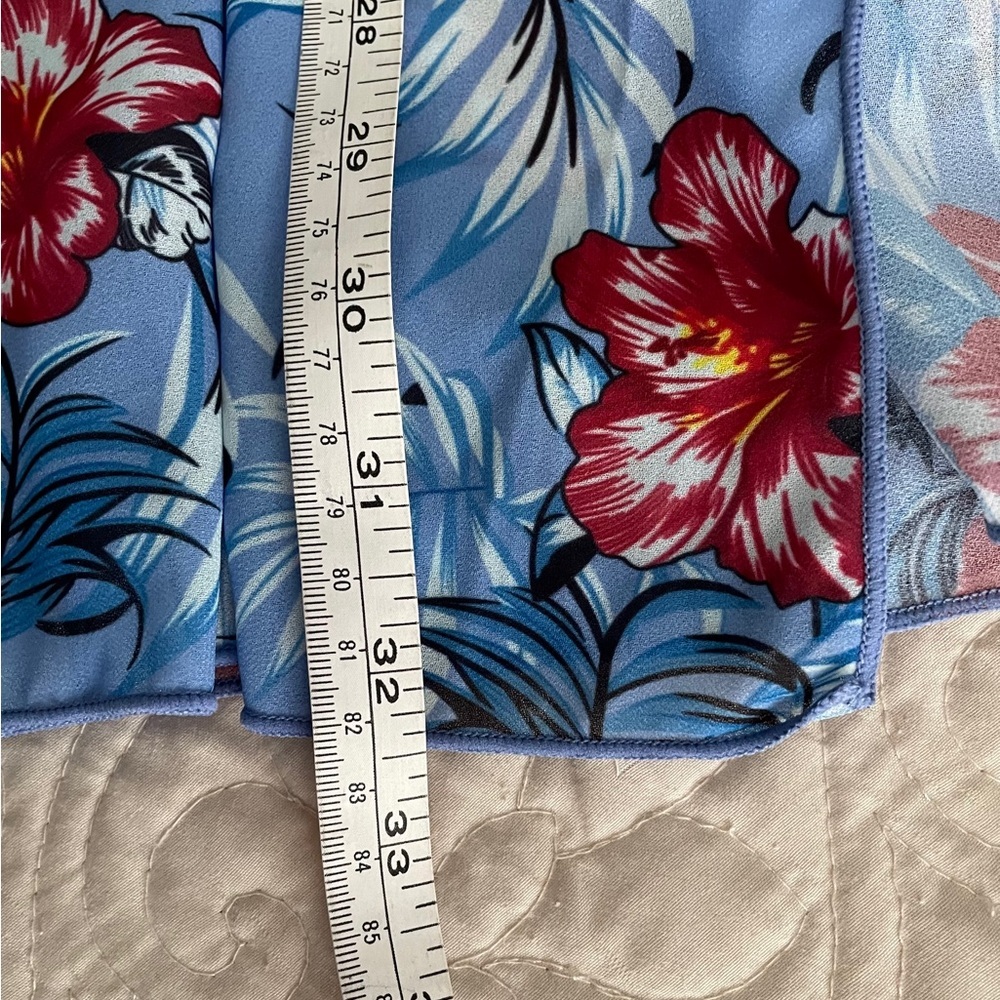 Grace Karin Blue Floral Swim Coverup - Picture 5 of 6